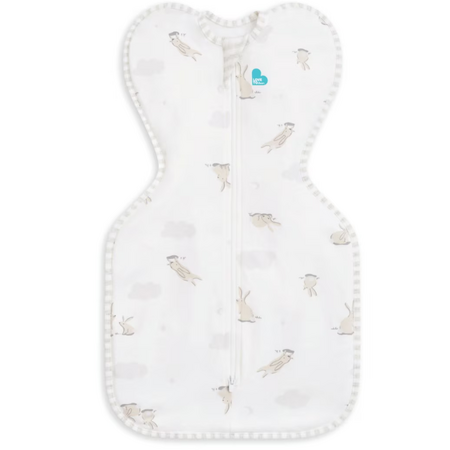 Sac de dormit pentru infasat bebelusi Swaddle Up, 3.5 - 6 Kg, Crem, Bunnies, 1 bucata, Love to Dream