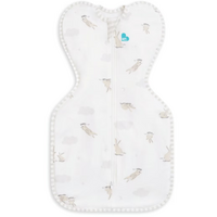 Sac de dormit pentru infasat bebelusi Swaddle Up, 3.5 - 6 Kg, Crem, Bunnies, 1 bucata, Love to Dream