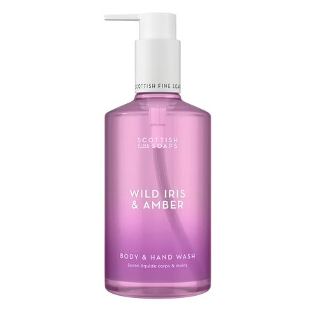 Sapun lichid de maini si corp, Wild Iris & Amber, 300 ml, Scottish Fine Soaps