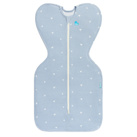 Sac de dormit pentru infasat bebelusi Swaddle Up, Blue, Love to Dream