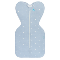 Sac de dormit pentru infasat bebelusi Swaddle Up, Blue, Love to Dream