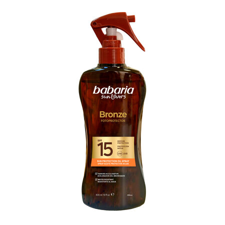 Ulei fotoprotector cu accelerator de bronzare SPF 15, 300 ml, Babaria