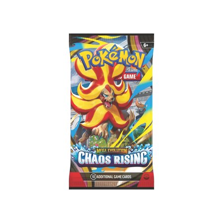 Set cartonase TSG Mega Evolution, Chaos Rising Booster, 6 ani+, Pokemon