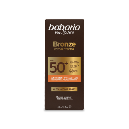 Fluid cu SPF 50+ pentru fata Bronze Fotoprotector, 40 ml, Babaria