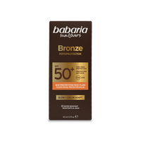 Fluid cu SPF 50+ pentru fata Bronze Fotoprotector, Glow + Color Adapt, 40 ml, Babaria