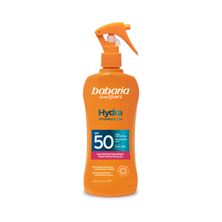 Lotiune de corp spray cu SPF 50 Hydra Fotoprotector, 200 ml, Babaria
