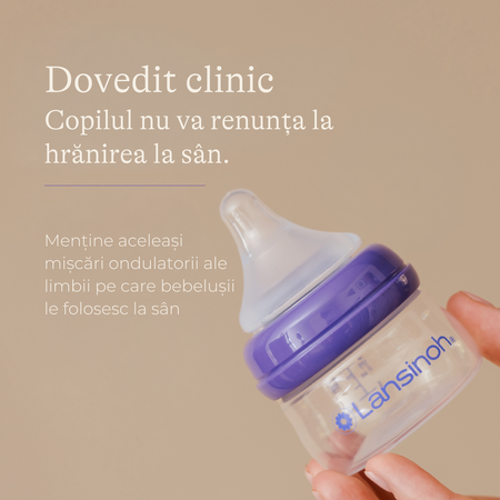 Pachet Biberoane cu tetina NaturalWave, 60 ml XS + 160 ml S, Lansinoh 790495