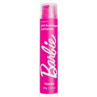 Pasta de dinti cu fluor, Barbie Pink, Bubble Gum, 60 g, Hismile