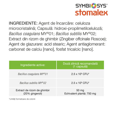 Symbiosys Stomalex, 30 capsule, Biocodex 791097
