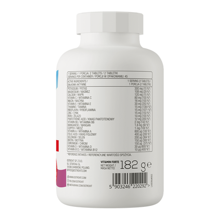 Vitamine si minerale Vit & Min Forte, 120 tablete, Ostrovit 792216