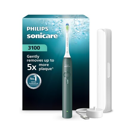 Periuta de dinti electrica Philips Sonicare 3100, Verde, HX4033/26, Philips