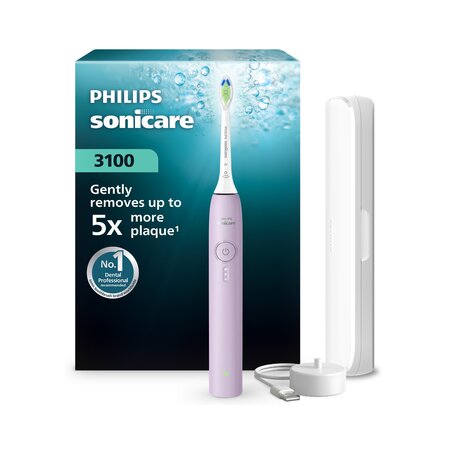 Periuta de dinti electrica Philips Sonicare 3100, Mov, HX4033/27, Philips