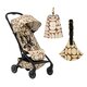 Pachet carucior pentru copii, Joolz Aer2 + Marsupiu pentru toddler, Wildride + Paturica pentru picnic, Boho 792157