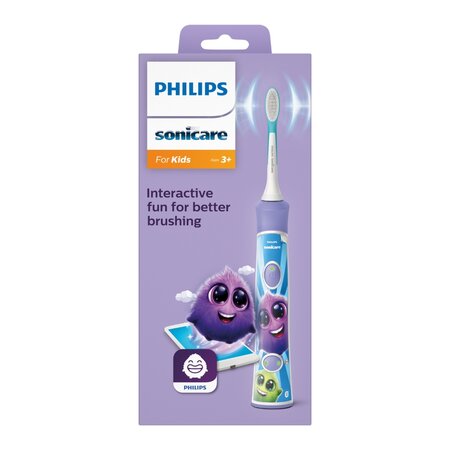 Periuta de dinti electrica pentru copii Philips Sonicare, Mov, HX6322/12 792619