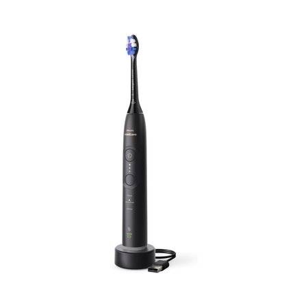 Periuta de dinti electrica plus toc Philips Sonicare 6500, Negru, HX7411/09, Philips 792250