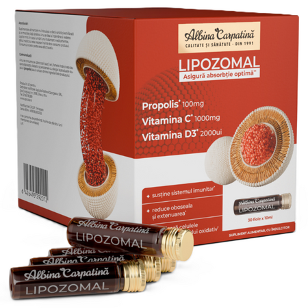 ALBINA CARPATINA LIPOZOMAL PROPOLIS VIT C SI D 30 FIOLE