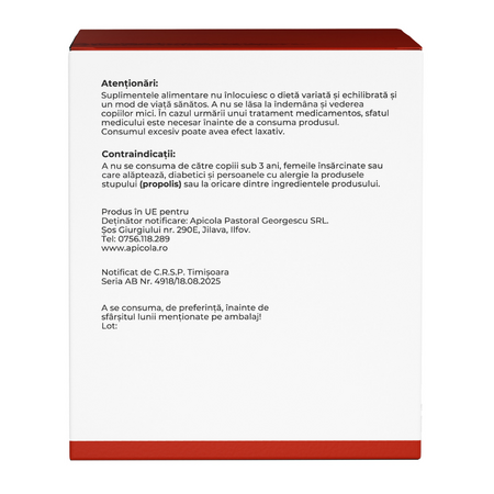 Lipozomal Propolis, Vitamina C si Vitamina D3, 30 fiole x 10 ml, Albina Carpatina 817184