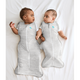 Sac de dormit de tranzitie pentru infasat si rostogolit Swaddle Up, L, 8.5-11 kg, Alb si Gri, Love to Dream 792995