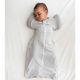 Sac de dormit de tranzitie pentru infasat si rostogolit Swaddle Up, L, 8.5-11 kg, Alb si Gri, Love to Dream 792993