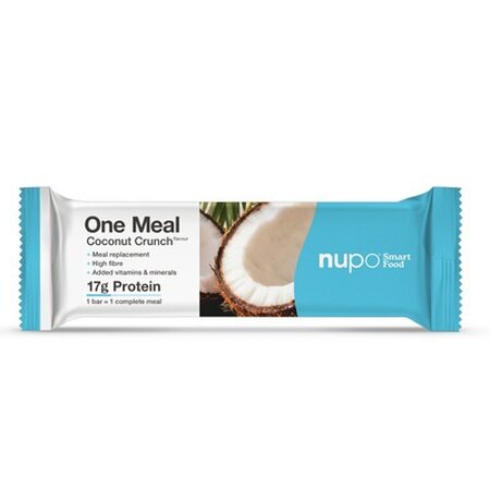 Baton inlocuitor de masa pentru controlul greutatii One Meal, Coconut Crunch, 60 g, Nupo