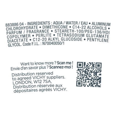 Pachet Deodorant antiperspirant roll-on pentru barbati Invisible Resist 72H, 2 x 50 ml, Vichy 793301