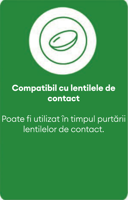 Compatibil cu lentilele de contact