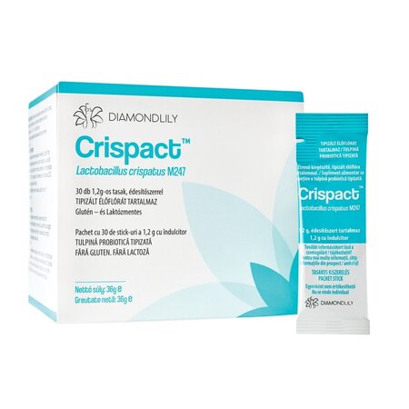 Prebiotic pentru flora vaginala Crispact, 30 plicuri, Adexilis 816368