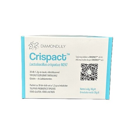 Prebiotic pentru flora vaginala Crispact, 30 plicuri, Adexilis 816372