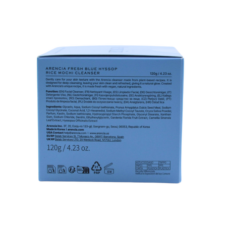 Balsam de curatare pentru imperfectiuni Fresh Blue Hyssop Rice Mochi Cleanser, 120 g, Arencia 793653