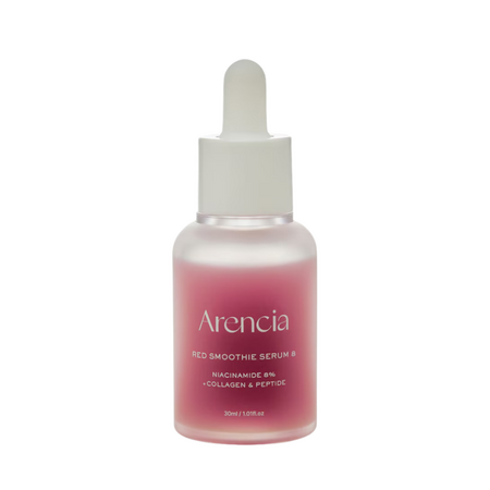 Serum anti-aging cu niacinamide 8% si colagen, Fresh Red Smoothie 8, 30 ml, Arencia