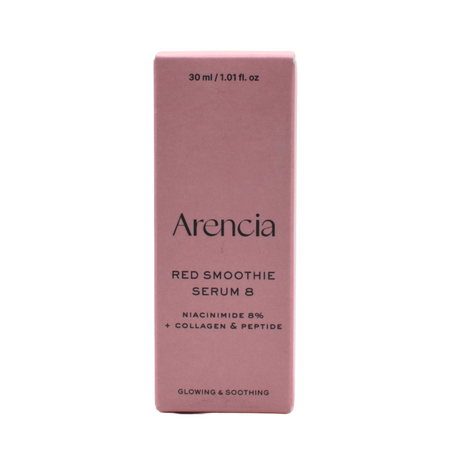 Serum anti-aging cu niacinamide 8% si colagen, Fresh Red Smoothie 8, 30 ml, Arencia 793668