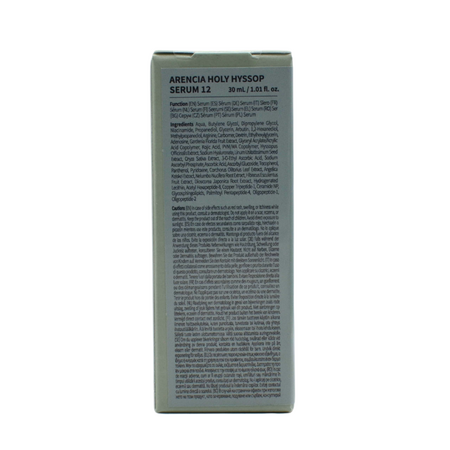 Serum pentru stralucire cu 8% niacinamide Holy Hyssop 12, 30 ml, Arencia 793727