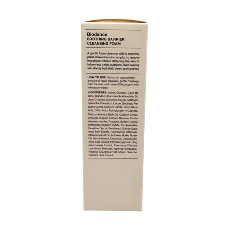 Spuma de curatare cu efect calmant Soothing Barrier Cleansing Foam, 120 ml, Biodance 793817