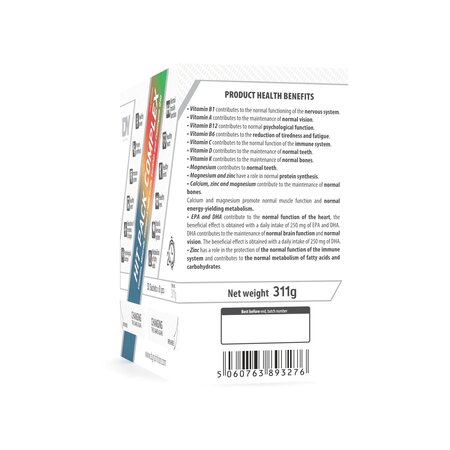 Complex de vitamine HIT Pack, 311 g, 30 plicuri x 8 supliment, Dy Nutrition 794479