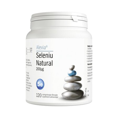Seleniu Natural, 200 mcg, 120 capsule, Alevia