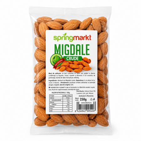 Migdale crude, 250 g, Spring Markt