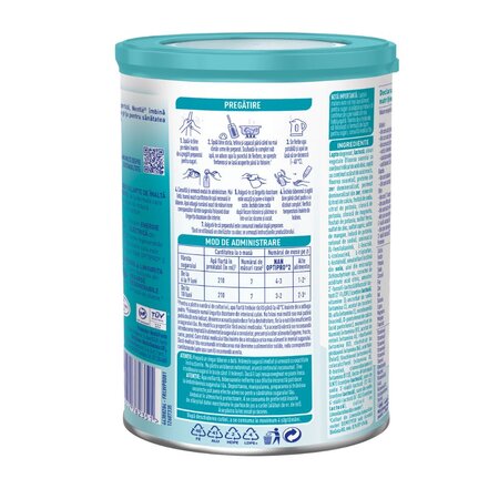 Formula de lapte de continuare Nan 2 Optipro HMO, +6 luni, 400 g, Nestle 772682