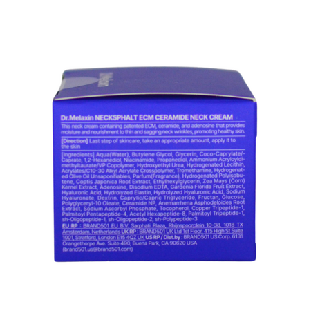 Crema de fermitate si lifting pentru gat cu ECM-5 si Liposome Peptide, 50 ml, Dr. Melaxin 794502