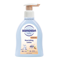 Lotiune nutritiva pentru piele uscata, 0 luni+, 200 ml, Sanosan Baby