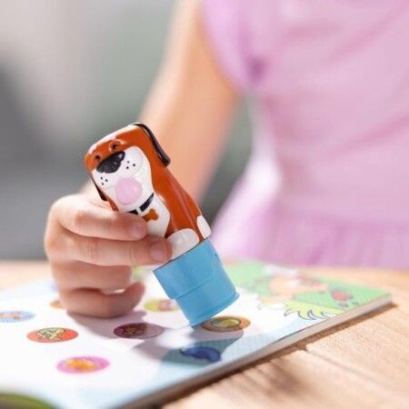 Set de joaca cu autocolante si stampila, Catelus, 3 ani+, Melissa and Doug 794716