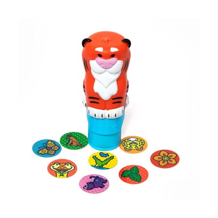 Set de joaca cu autocolante si stampila, Tigru, 3 ani+, Melissa and Doug 794765