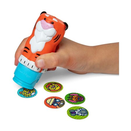 Set de joaca cu autocolante si stampila, Tigru, 3 ani+, Melissa and Doug 794770