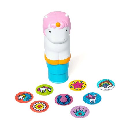 Set de joaca cu autocolante si stampila, Unicorn, 3 ani+, Melissa and Doug 794774