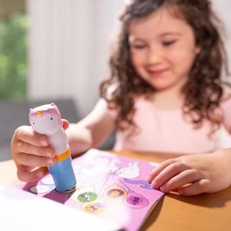 Set de joaca cu autocolante si stampila, Unicorn, 3 ani+, Melissa and Doug 794777