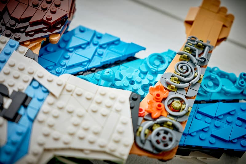 LEGO Messi detalii brat si fundal