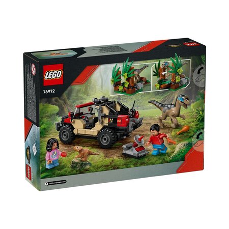 Evadare off-road din calea unui Velociraptor, 6 ani+, 76972, 285 piese, Lego Jurassic World 795019