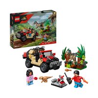 Evadare off-road din calea unui Velociraptor, 6 ani+, 76972, 285 piese, Lego Jurassic World