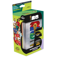 Cutie metalica 64 cartonase + 3 cartonase Editie Limitata + 1 Golden Baller, Fifa World Cup 2026 Adrenalyn XL, Panini