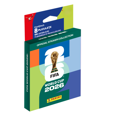 Ecoblister cu 8 pachete de abtibilduri, Fifa World Cup 2026, Panini
