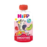 Smoothie Bio de mere, kiwi, zmeura si struguri, 1 an+, 100 g, Hipp